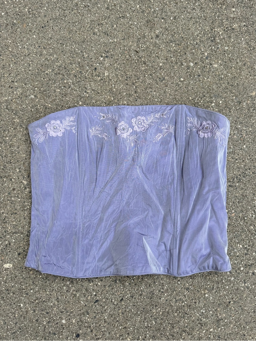 Vintage 90s Jessica McClintock Lilac Corset top